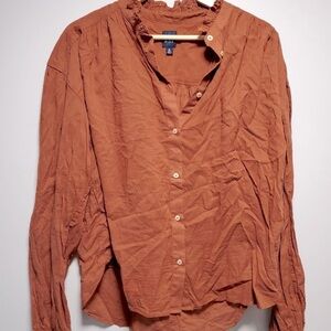 Gap Copper Medium Tall Button Up 100% cotton